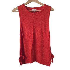 Lucky Brand Sleeveless Sweater Tank with Side Ties